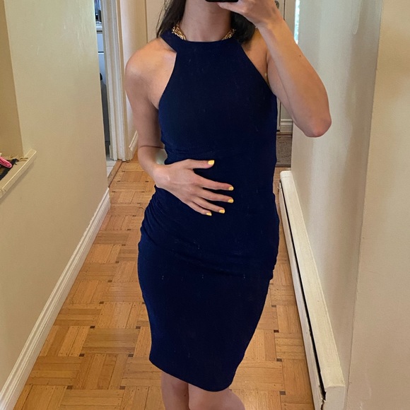 Sparkly Navy Blue Dress - Picture 2 of 8